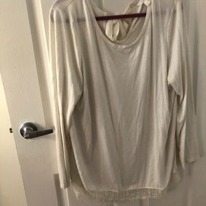 White, sparkly, tunic
